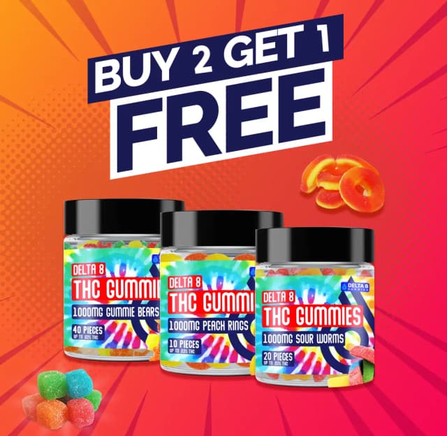 Buy 2 Get 1 Free Delta 8 Gummies