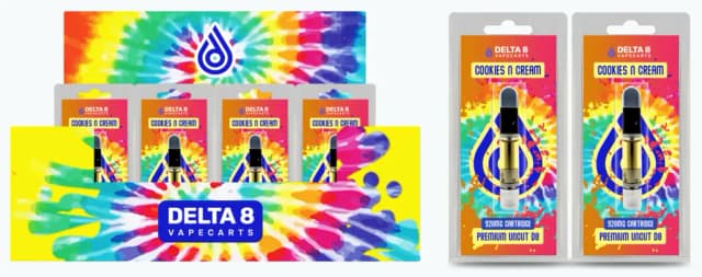 Delta 8 Vape Carts 1ml Case Cookies & Cream