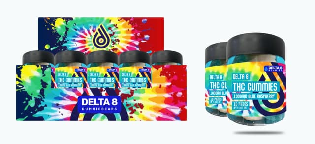 1000mg Delta 8 Blue Raspberry Case