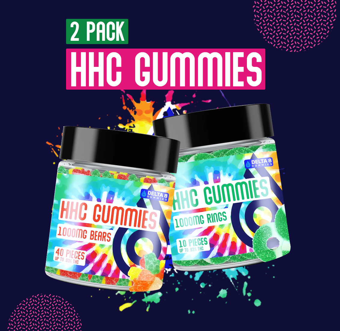 HHC Gummies 2 Pack
