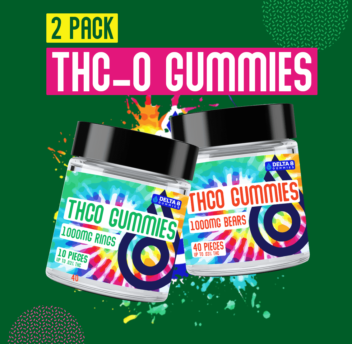 THC-O Gummies 2 Pack