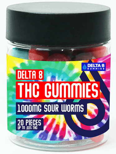 Delta 8 sour worms edibles